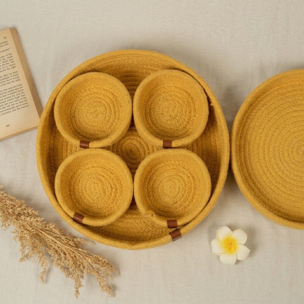 Cotton jewellery basket - Anantoi -