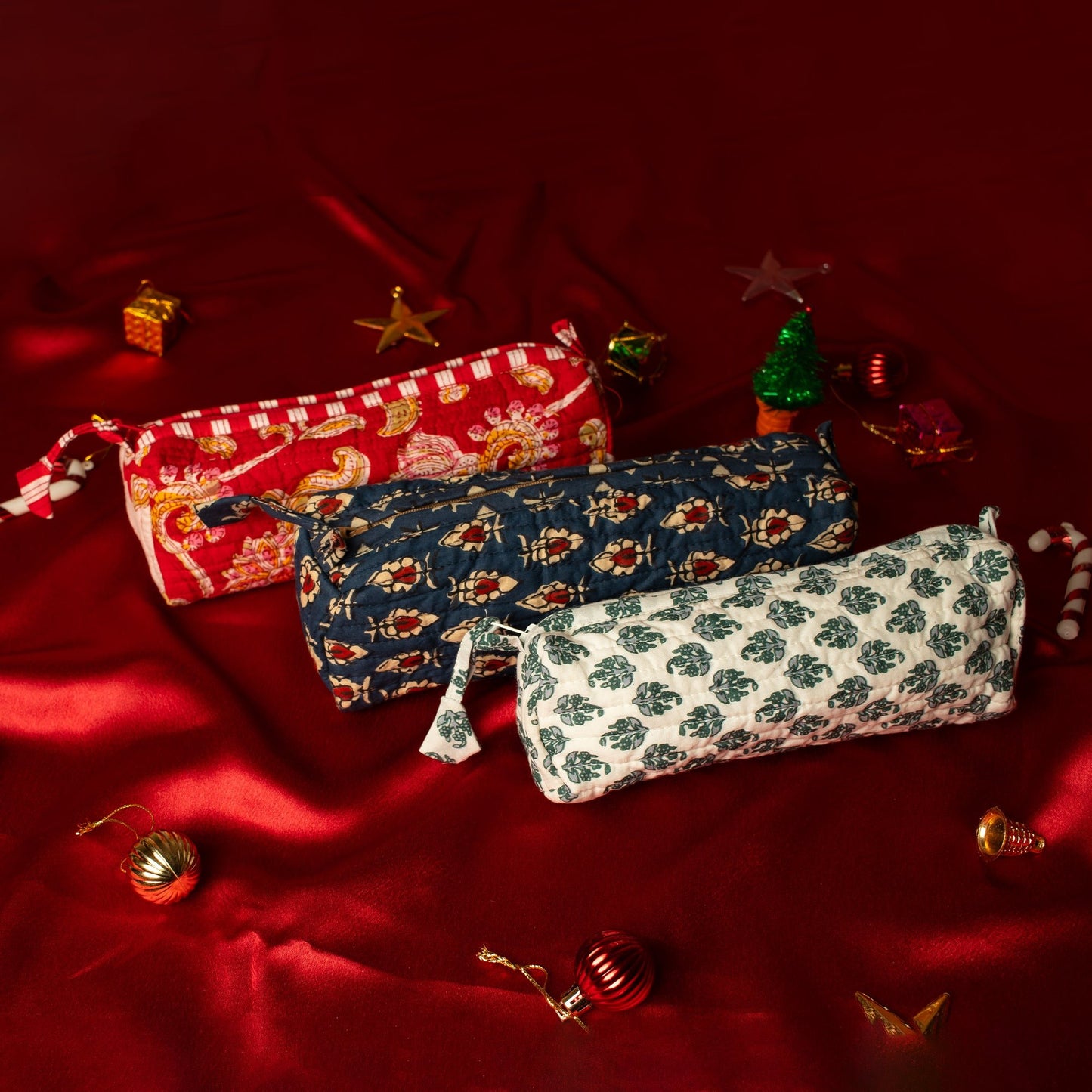 Cotton Stationery Bag – Cylindrical - Anantoi - 