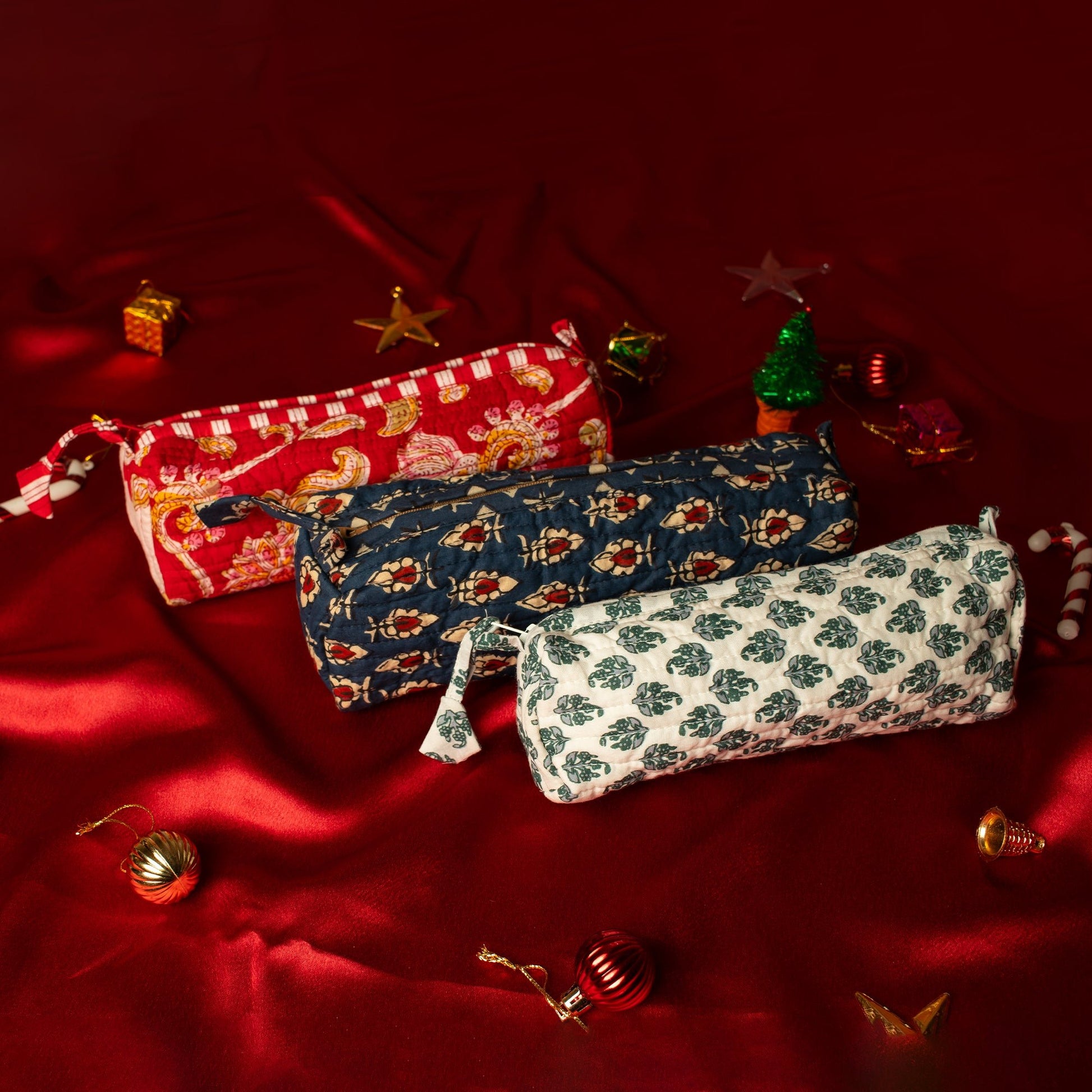 Cotton Stationery Bag – Cylindrical - Anantoi - 