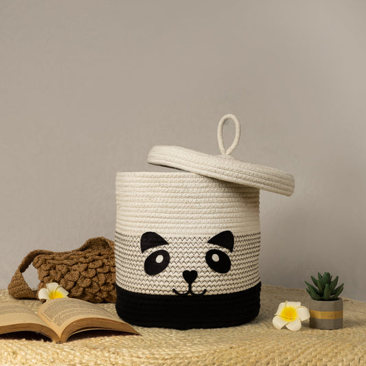 PandaPal Laundry Basket with Cover - My Store - 