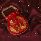 Royal Peacock Red Potli - Anantoi - 