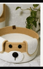 Small dog face basket 8x8 - Anantoi - 