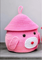 Small toy basket pink - Anantoi - 
