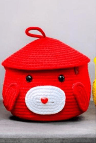 Small toy basket red - Anantoi - 